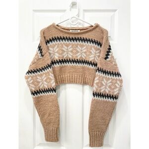 Urban Outfitters Cropped Fair Isle Sweater